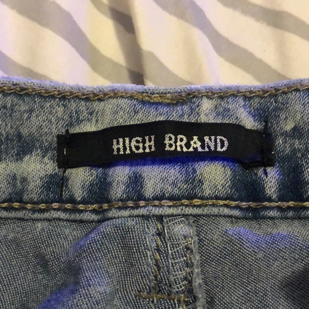 High Waisted Jean Shorts - Picture 4 of 5